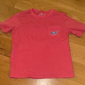 Vineyard Vines Kids Coral Tee with Pocket